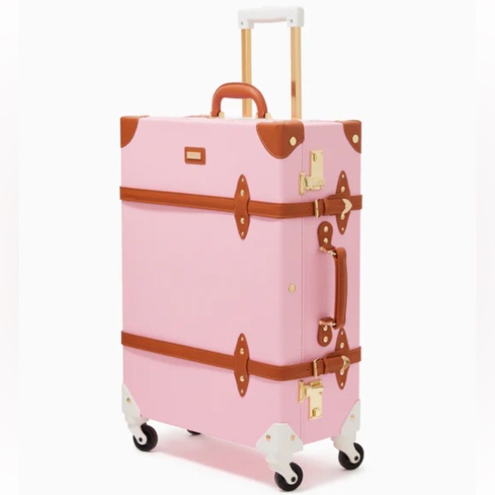 Lilly Pulitzer Pink Heritage Rolling Trunk Suitcase Limited Edition NWT